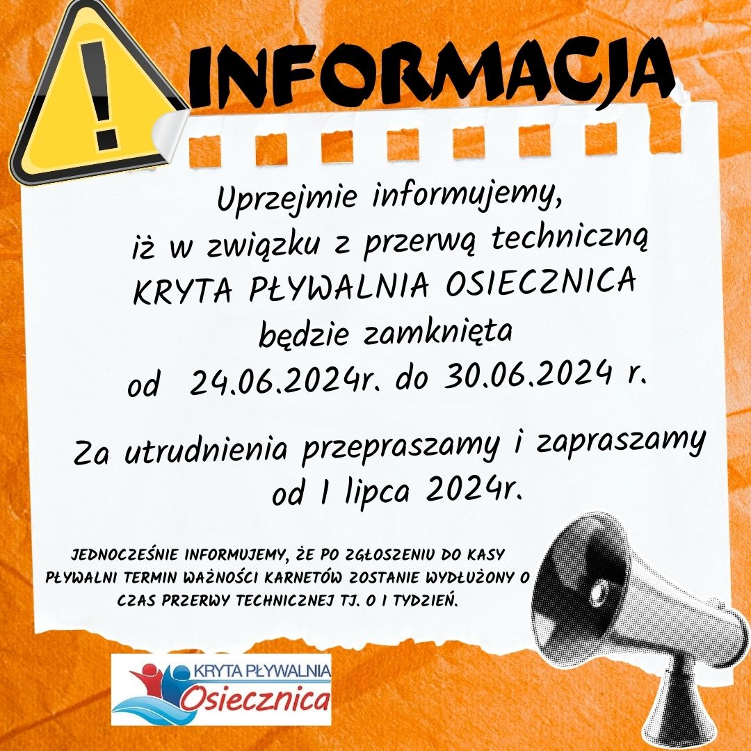 PRZERWA TECHNICZNA 2024