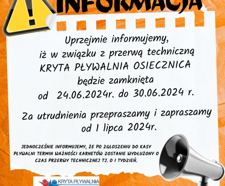 PRZERWA TECHNICZNA 2024