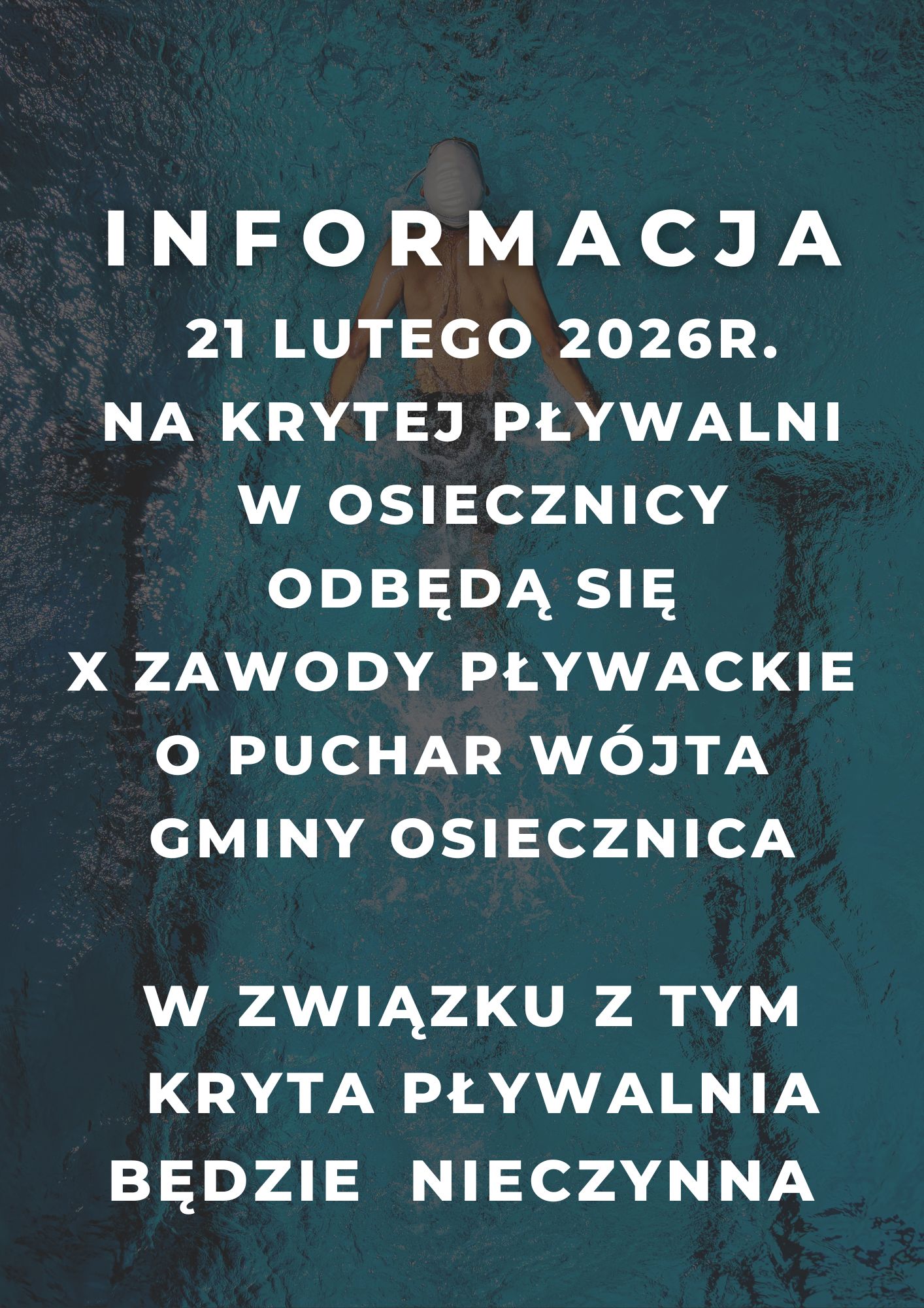 X ZAWODY PŁYWACKIE O PUCHAR WÓJTA GMINY OSIECZNICA